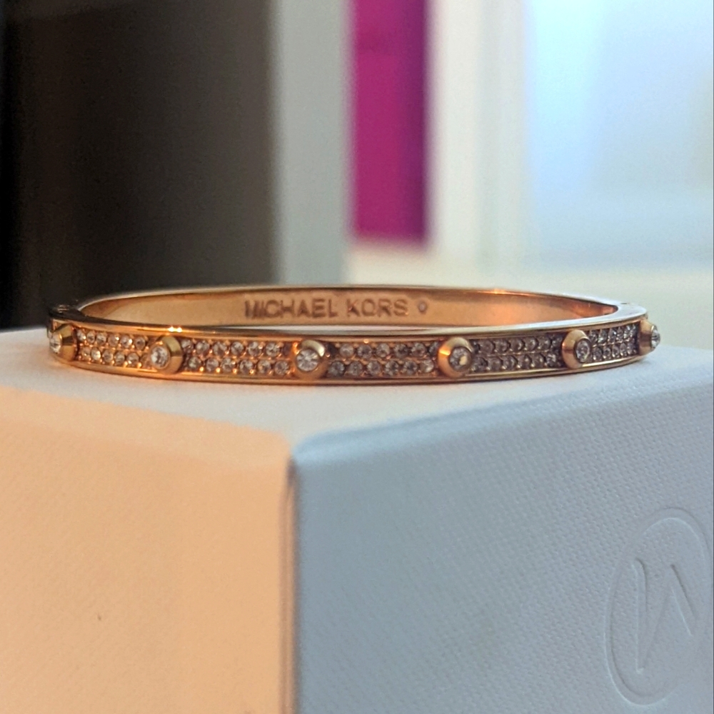 Michael Kors Rose Gold Pave Bangle